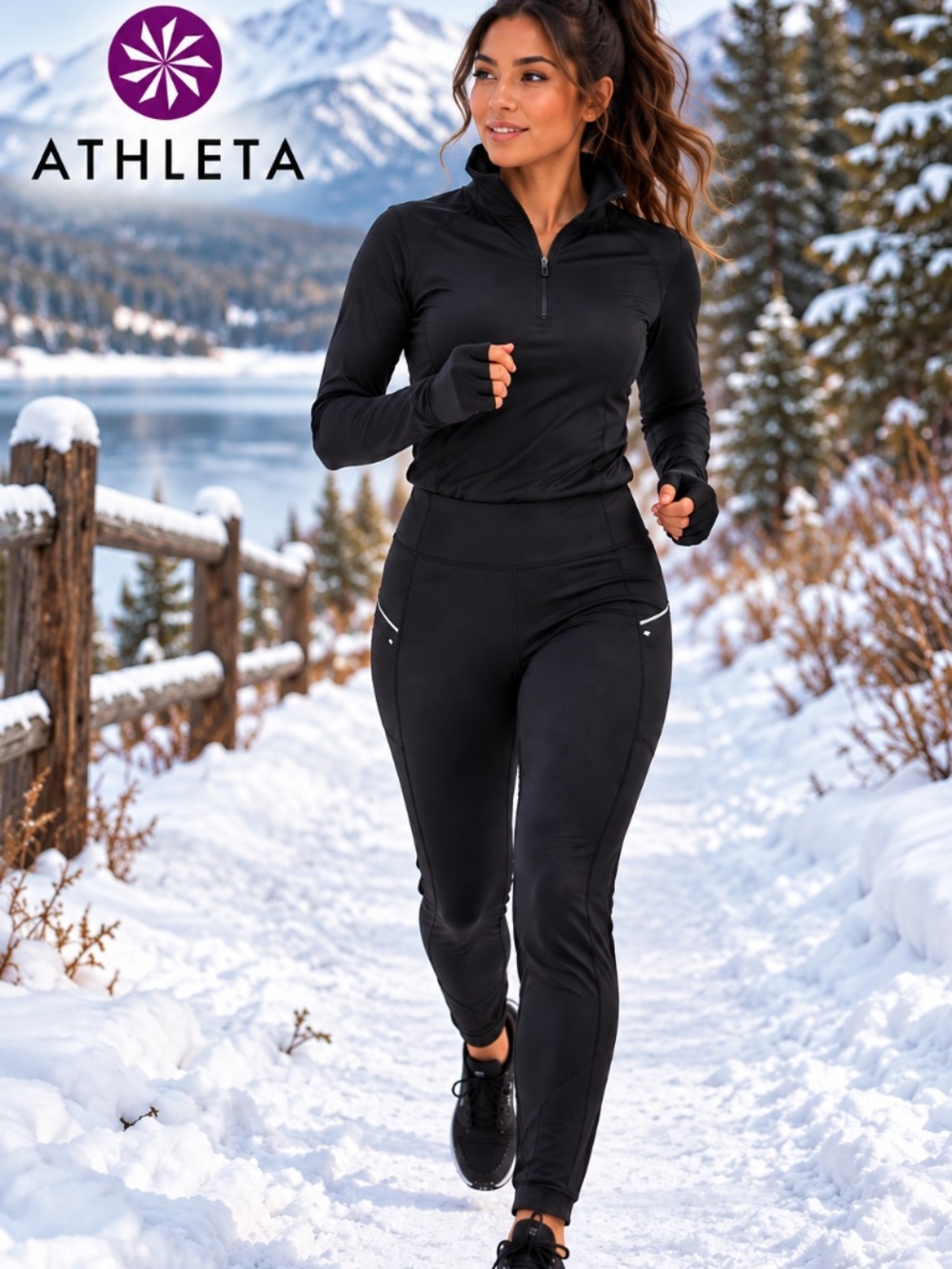 Athleta Rainier High Rise Legging for Cold weather